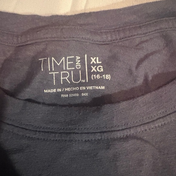 Time and Tru Indigo Tee - Picture 2 of 4